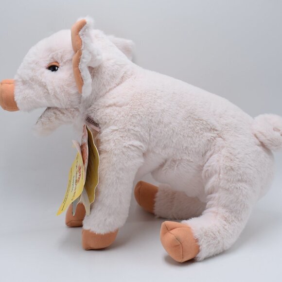 Folksmanis Plush Puppets Marionnettes Piglet Light Pink Stuffed Animal with Tags - Picture 7 of 10